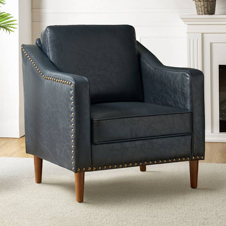 Karat Home - Wholesale Chair - Bonita Vegan Leather Armchair10