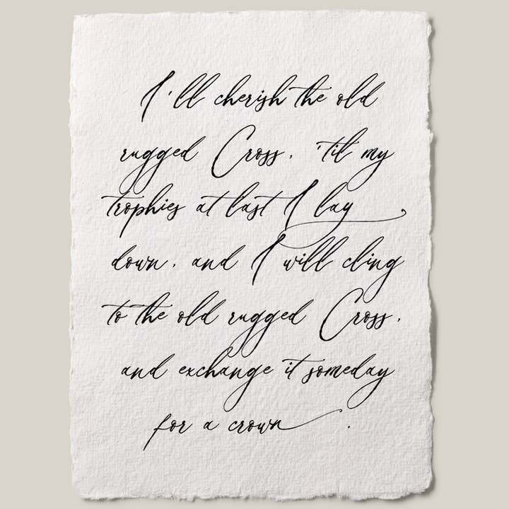 Imprimer - « Rugged Cross » pour la vente par Lenny & Eva