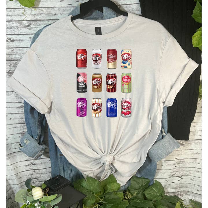 Vintage Soda Cans T-Shirt for wholesale by Duck Creations Wholesale