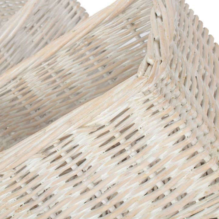 Red Hamper – wholesale Decorative tray – White Wash Willow Trays3