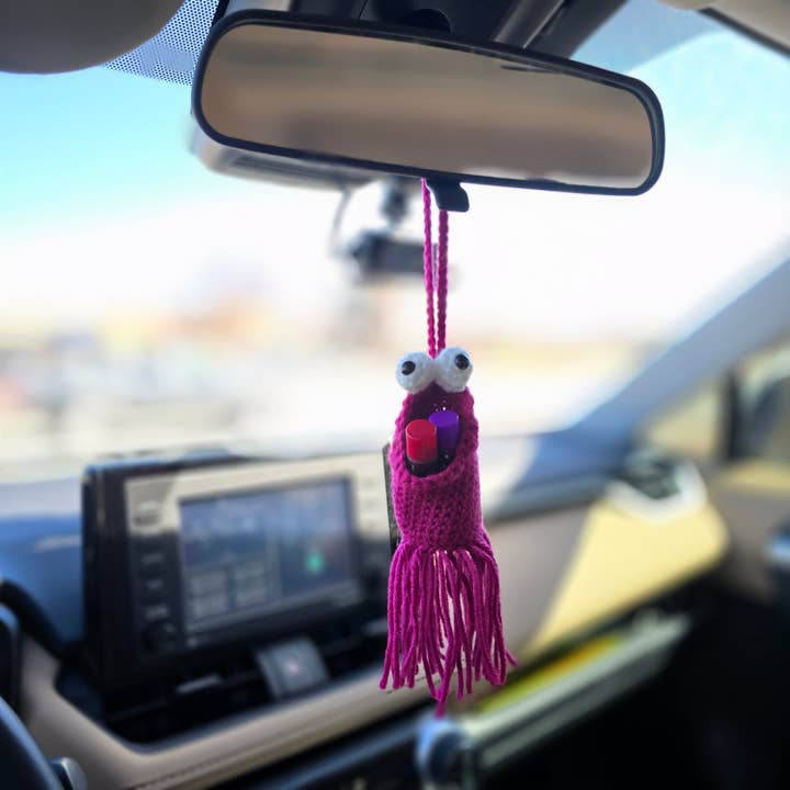 TOMOPOD LLC - Wholesale Car Decorative Charm - Unisex - Crochet Yip Yip Car Hanger, Car Accessories, Handmade Toy