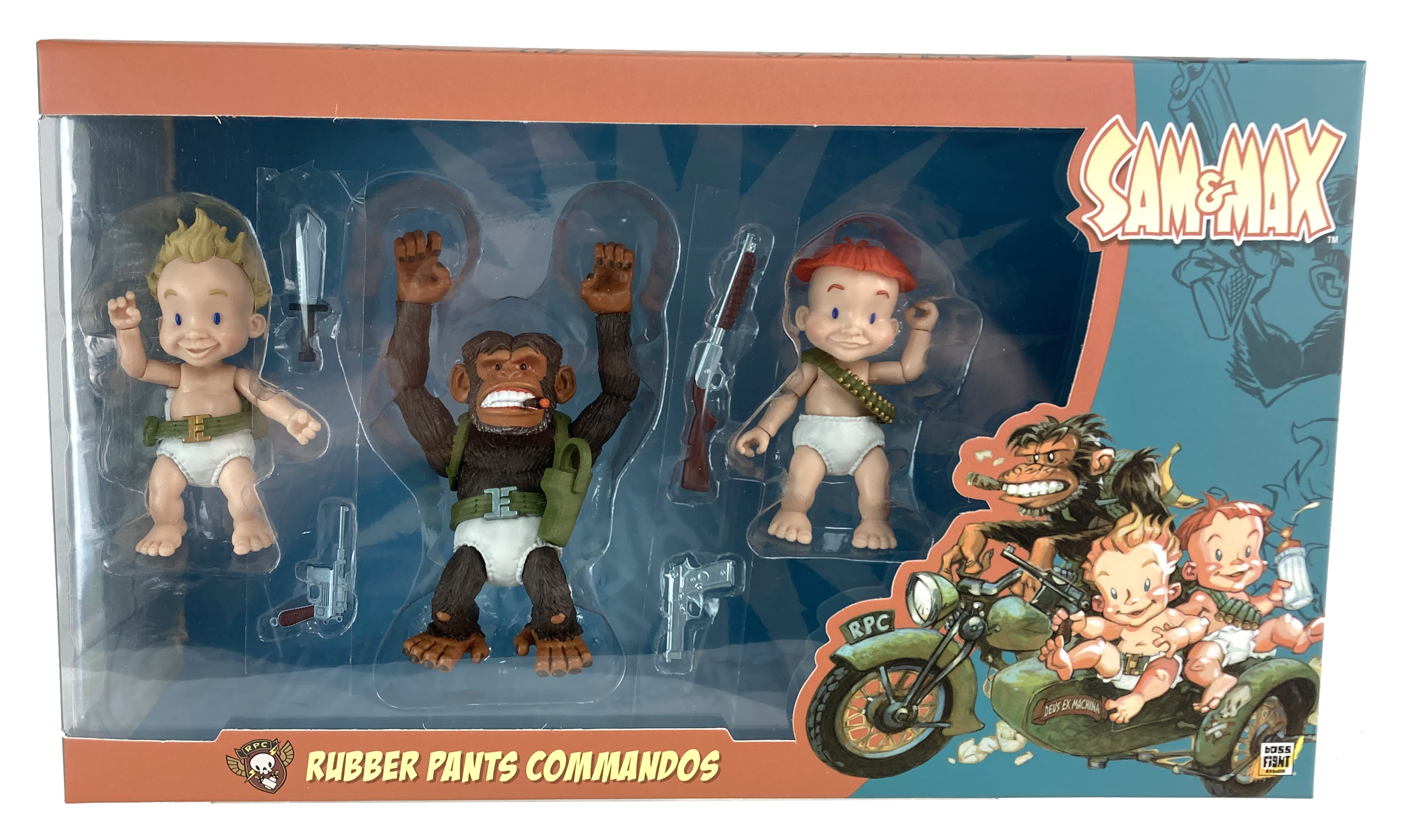 Boss Fight Studio Llc - Wholesale Figurine Toy - Kids - REDUCED!! Sam & Max  Action Figure Rubber Pants Commandos 2