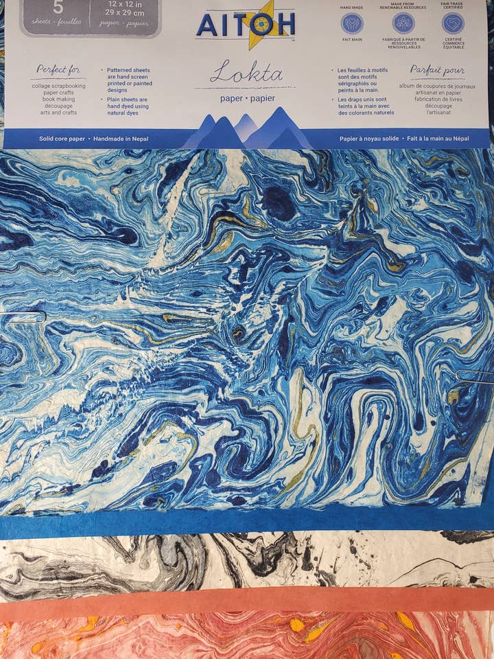 Paper Pack, Large, Marble for wholesale by Aitoh Company