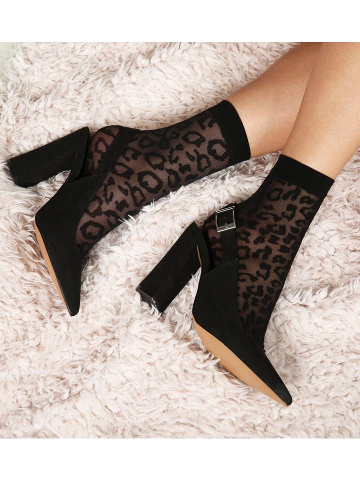 Pamela Mann – wholesale Socks – Women's – Sheer Leopard Socks1