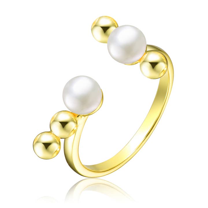 Sterling Silver Freshwater Pearl Ring(95426) for wholesale by Genevive
