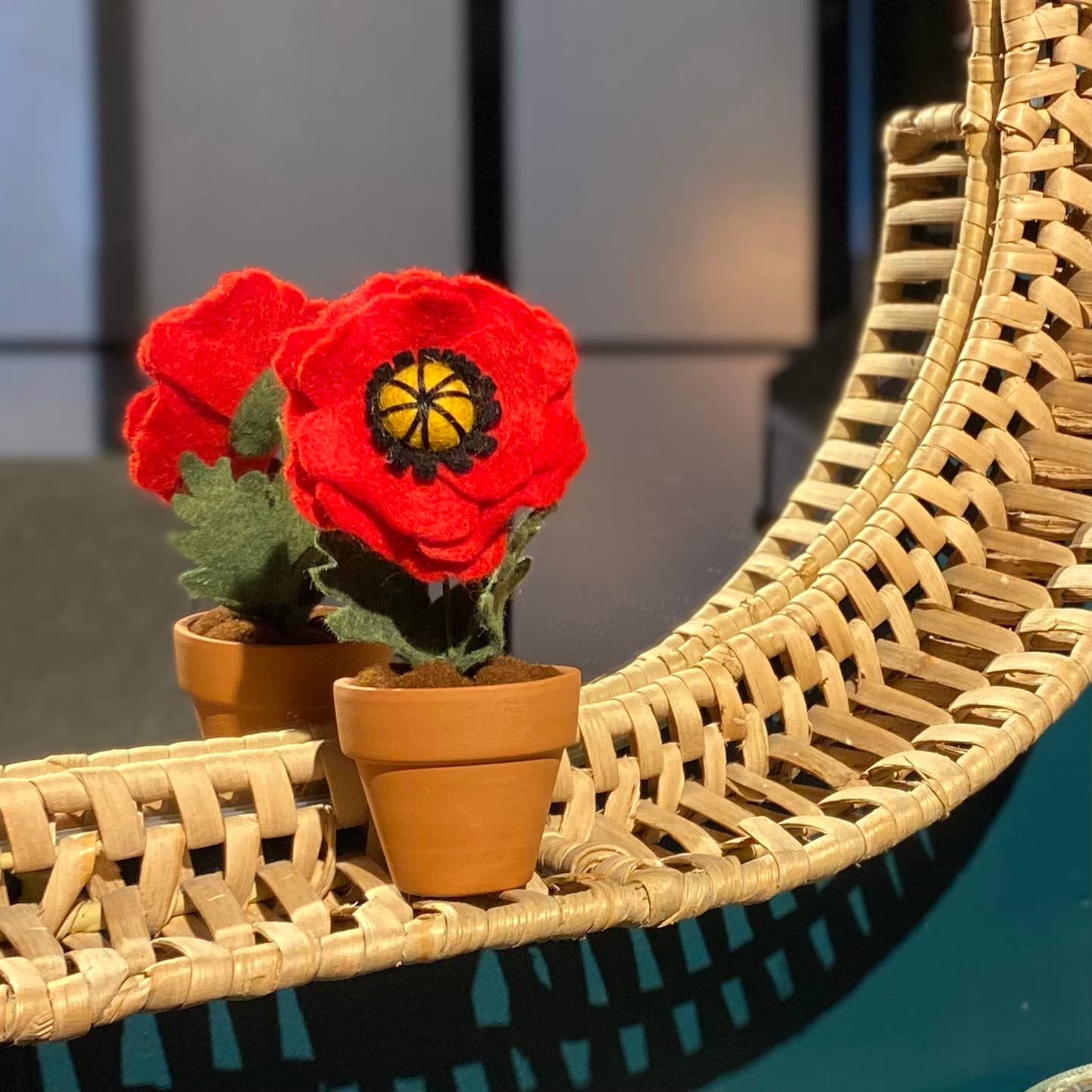 ForgetBKnot - Wholesale Artificial Flowers - Poppy Felt Forever Flower (August Birth Month Flower)5