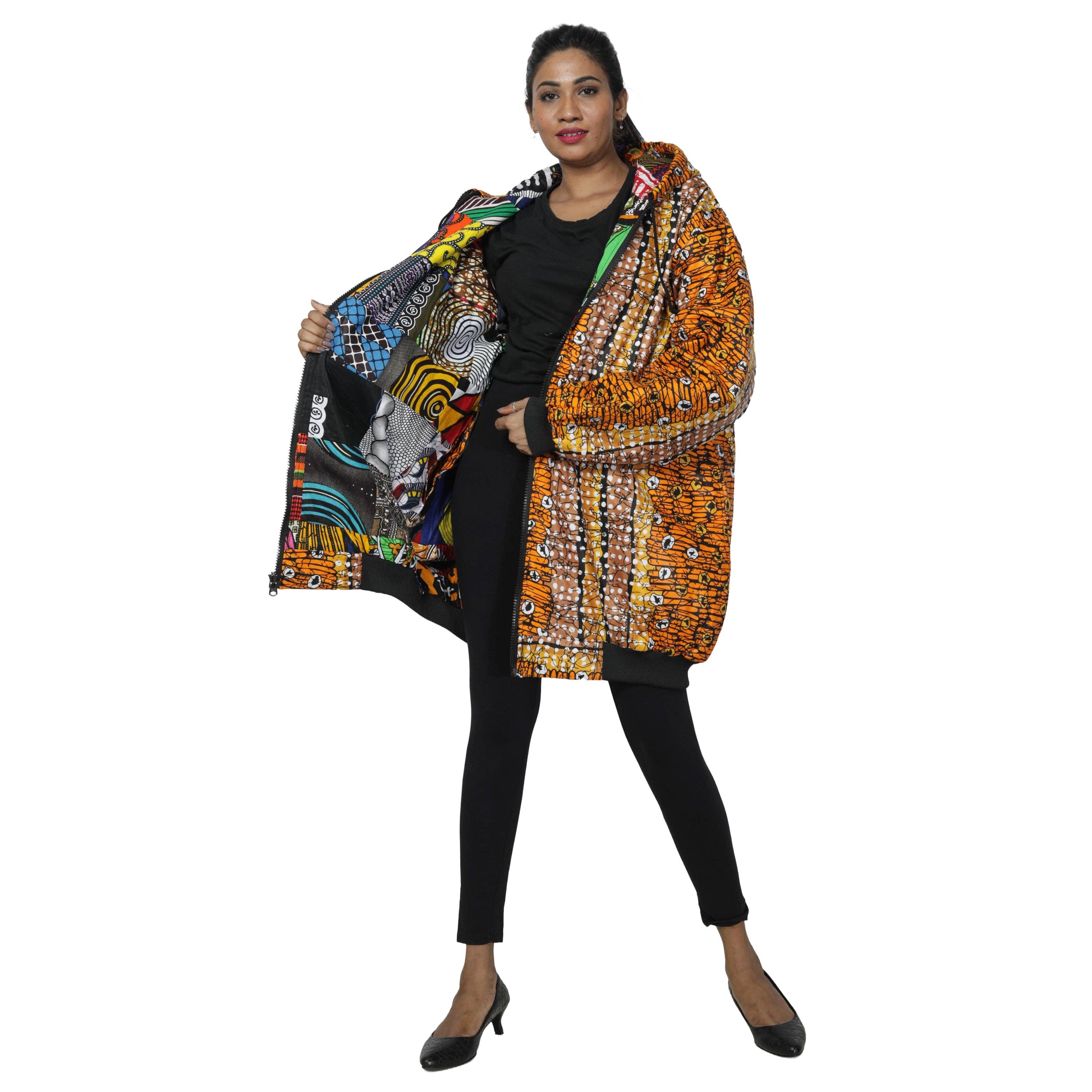 African Stars - Wholesale Retailer Display - Apparel - Unisex Reversible Jacket -- FI-270