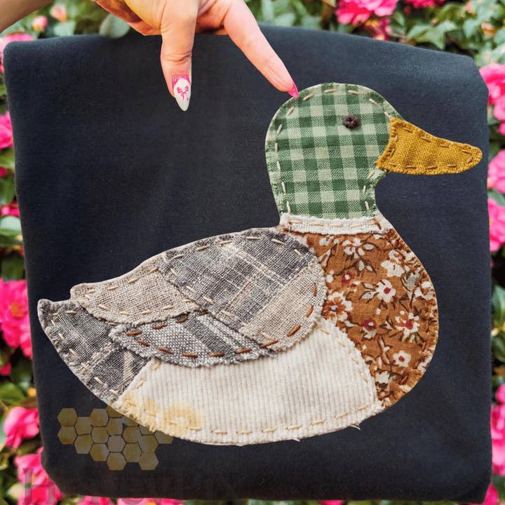 Faux Patchwork Duck Shirt for wholesale by Blazing Oaks Clothing Company
