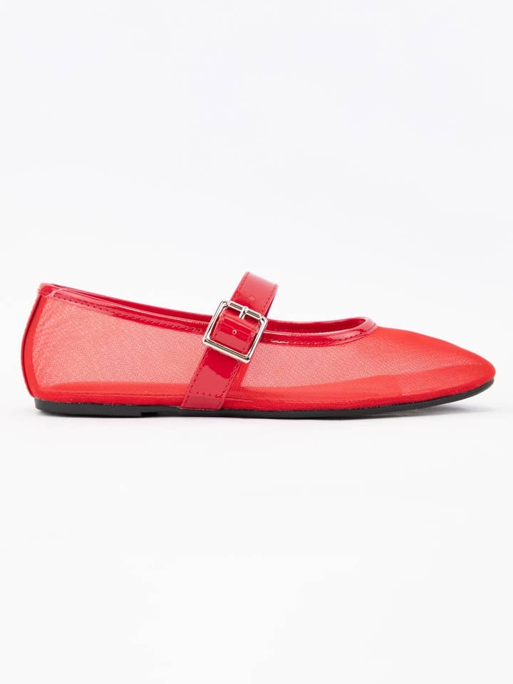 CCOCCI - Wholesale Flats - Women's - JUMBO TRENDY MESH UPPER MARY JANE FLATS