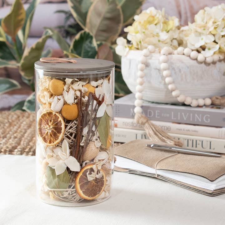 Andaluca – wholesale Potpourri – Lemon Zest & Thyme Potpourri Jar3