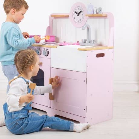 Cuisine de campagne rose pour la vente par Bigjigs Toys