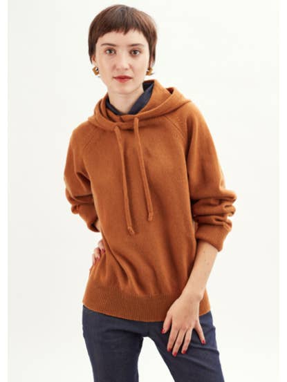 Tricot - Wholesale Knit Sweater - Women's - Pull à capuche en laine et cachemire6