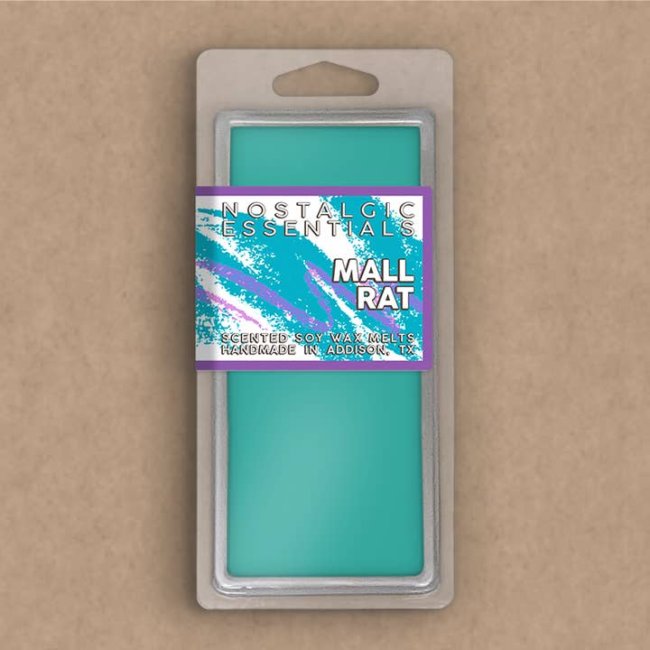 Mall Rat Scented Soy Wax Melt Snap Bars for wholesale by Nostalgic Essentials