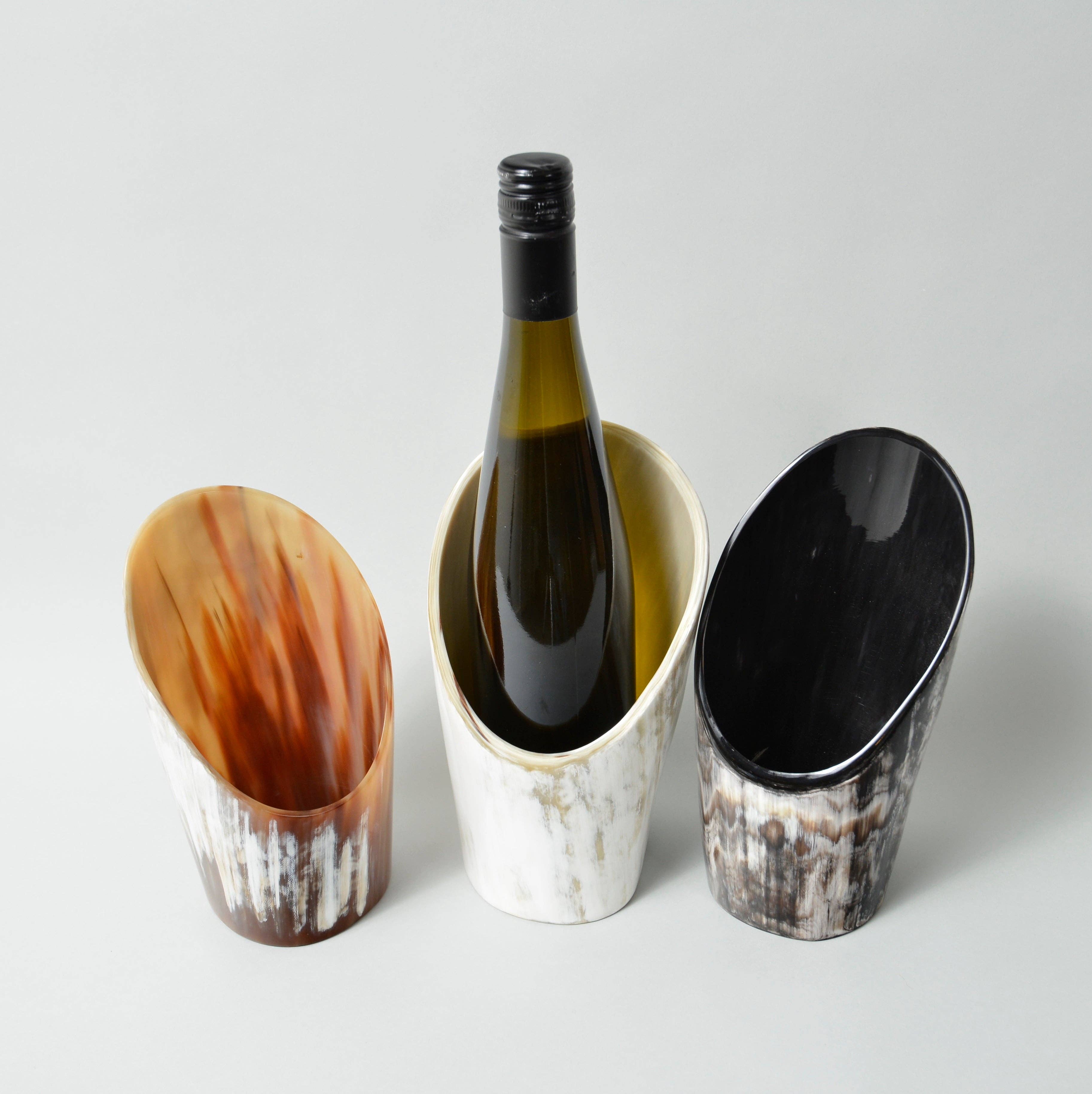 MAADILI COLLECTIVE - Wholesale Bottle Rack/Holder - Nestled Horn Wine Holder3