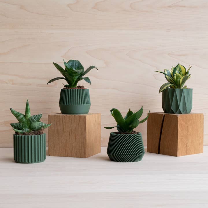 MINIMUM DESIGN - Wholesale Plant Pot - Set of 4 green plant pots – Oslo Origami Kobe Stockholm3