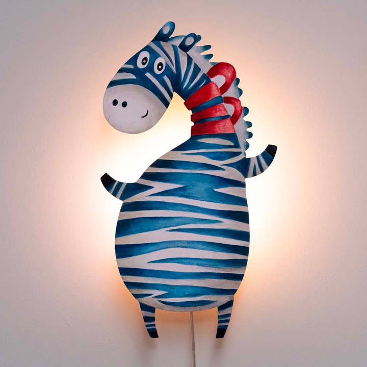 Handmade Wooden Wall Light - Zebra for wholesale by YaPaDaPaDou