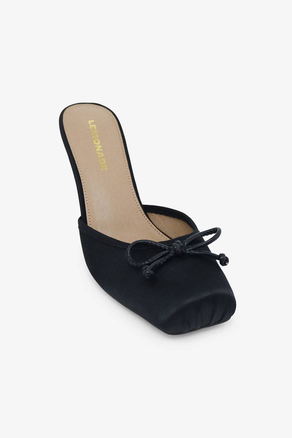 Lemonade Shoes - Wholesale Mules - Women's - HONOR ROLL - Balletcore Mules, Satin, Square Toe1