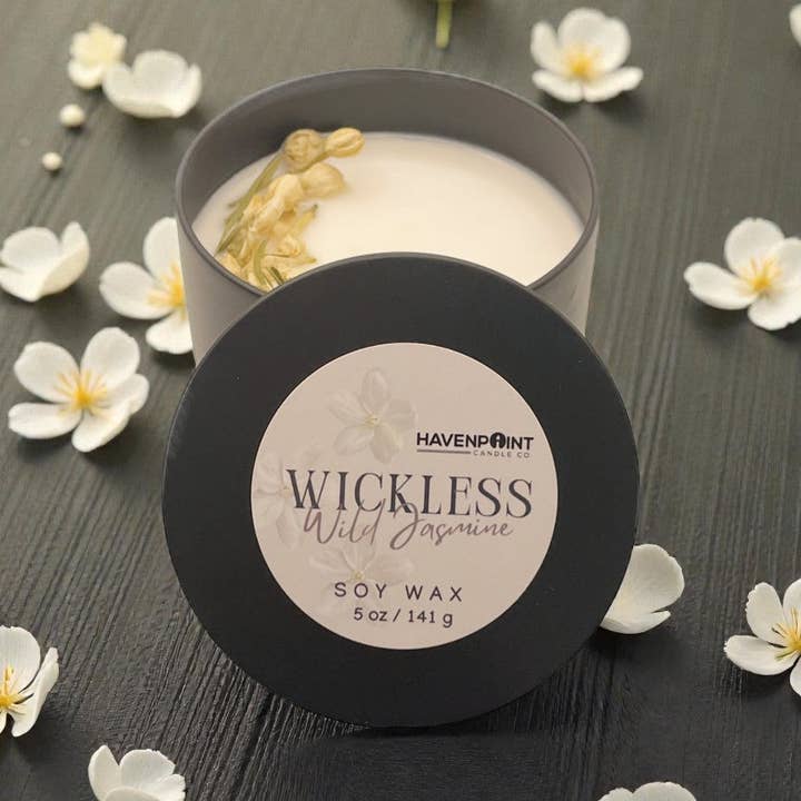 Wild Jasmine – Wickless Candle for wholesale by Havenpoint Candle Company