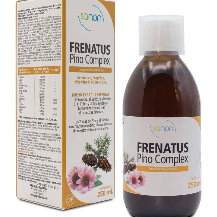 Pridahofarma - Venta al por mayor Suplementos/vitaminas para beber - SANON Frenatus Pino complex 250 ml