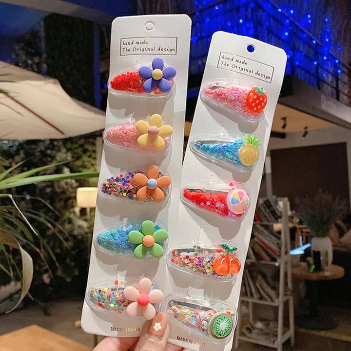 JSBlueRidge Toys – wholesale Hair clip – Child – Mix Flower Hair Clips For Girls- Assorted