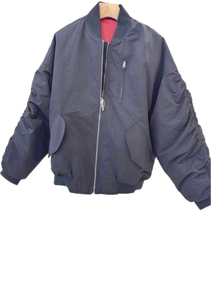 Orice - Wholesale Bomber Jacket - Women's - Long reversible satin bomber jacket - Orice10