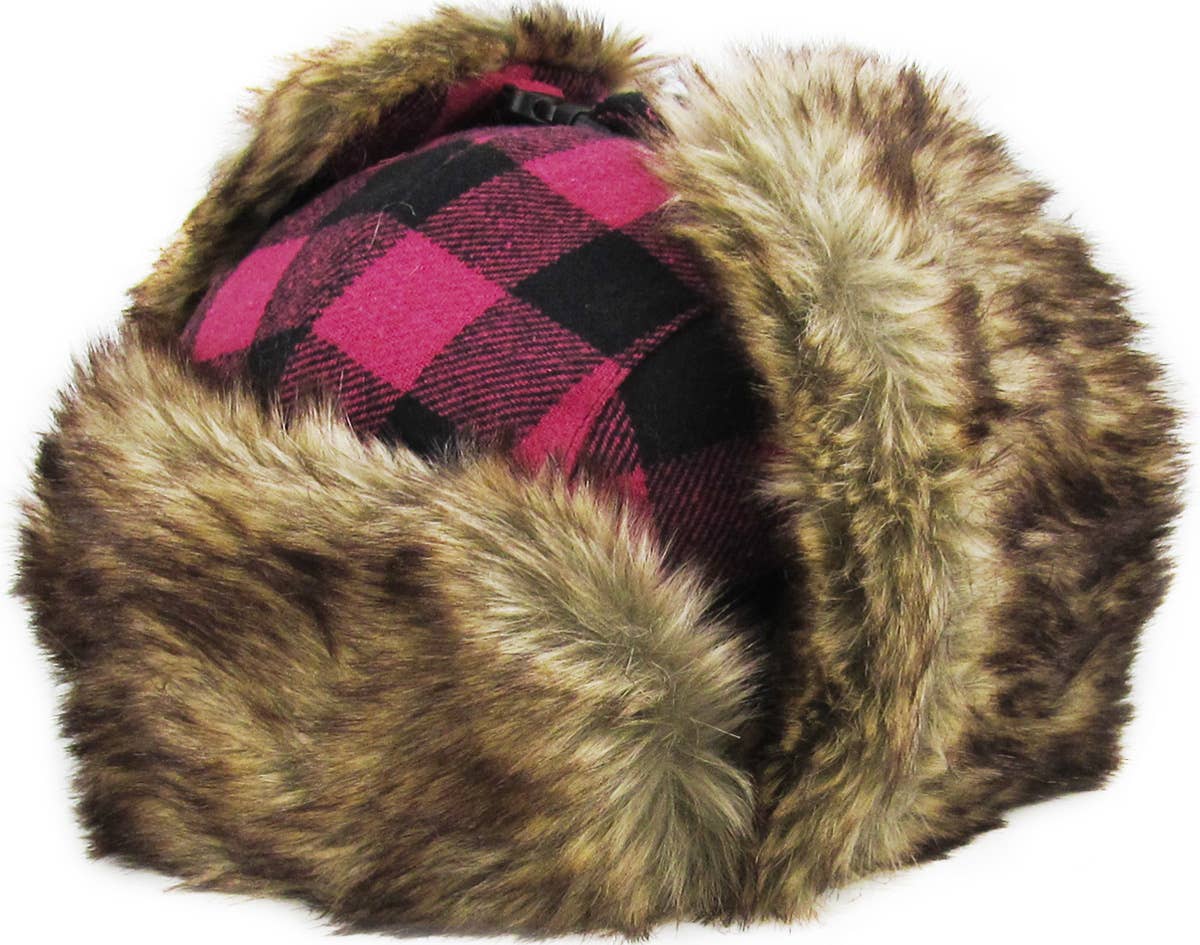 KBETHOS - Wholesale Trapper/Bomber Hat - Unisex - Buffalo Plaid Trapper17
