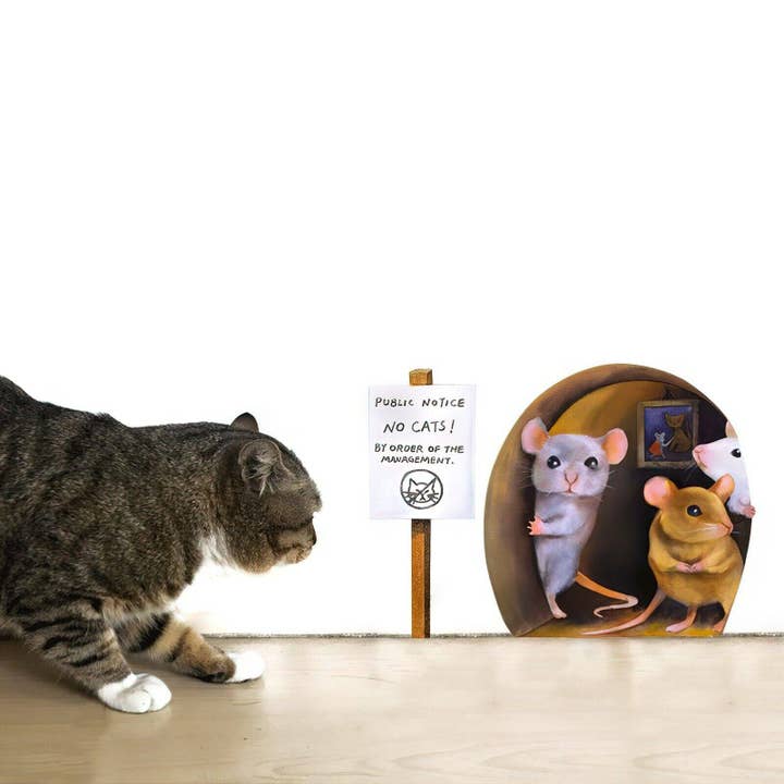 3D Cartoon Mouse Hole Wall Decals Removable Decor for wholesale by Wonderwallsboutique