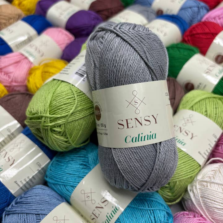 Sensy - Wholesale Yarn - Sensy Calinia Yarn, %100 Mercerized Giza Cotton, 134 Yards, Gauge 2 Fine
