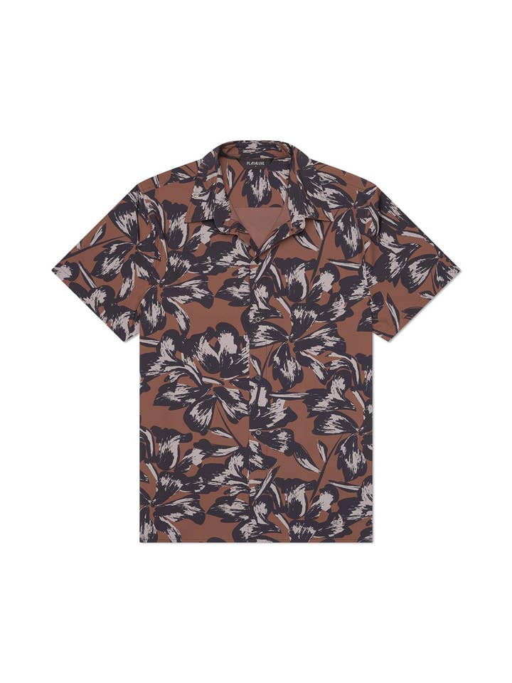 Chemise Classique Todos Santos Fleur de Tabac pour la vente par PLAYALUXE