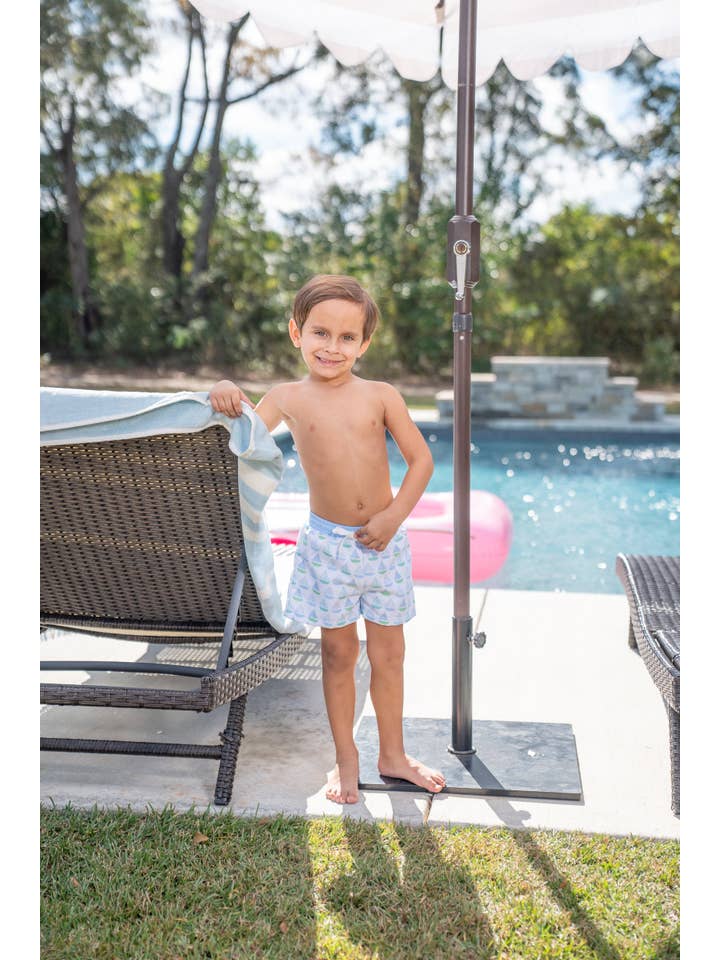 The Oaks Apparel Company - Wholesale Swim Shorts - Kids - Boys Set Sail Trunks UPF50