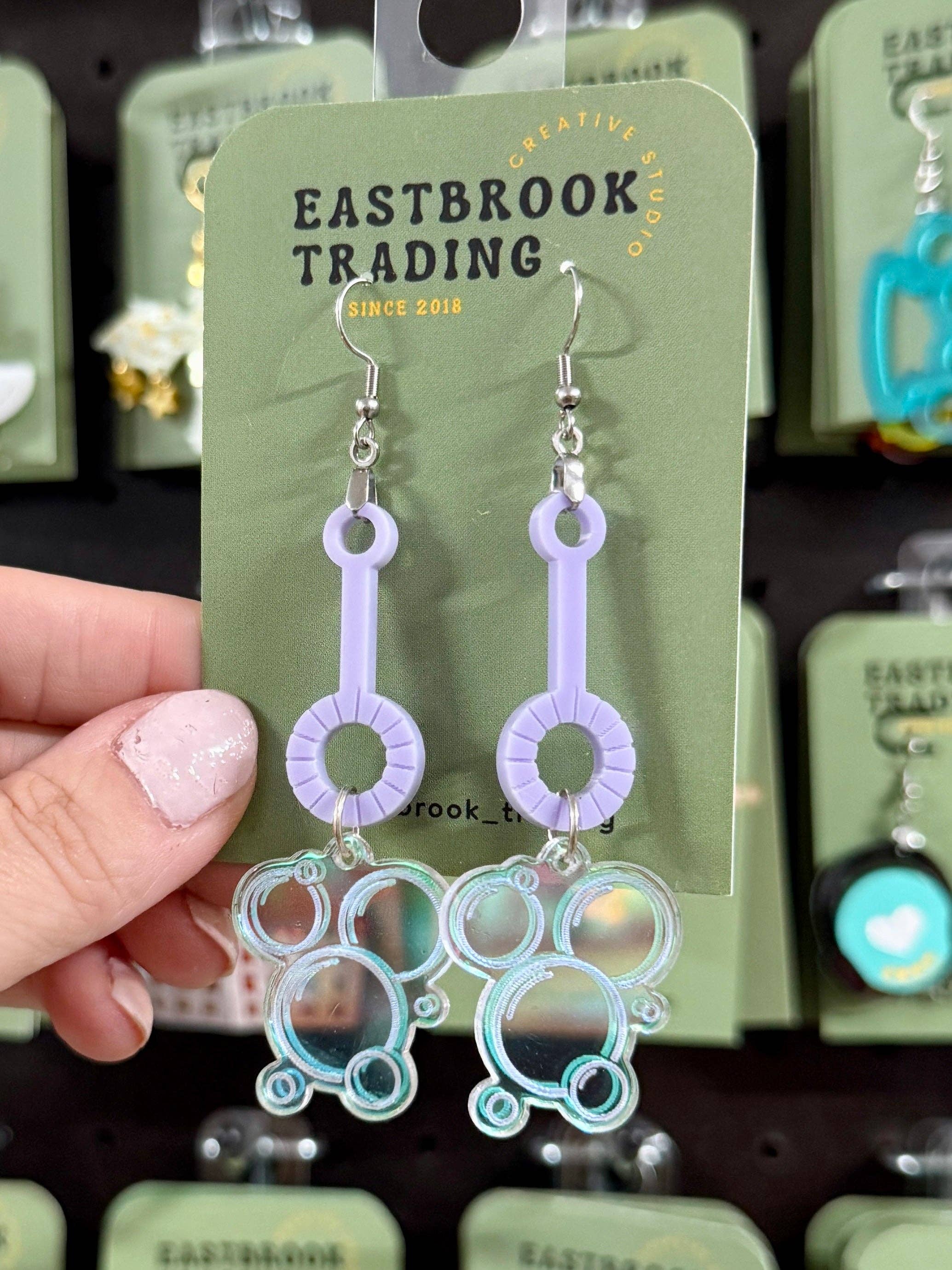 Eastbrook Trading - Wholesale Dangle Earrings - Big bubble wand earrings0