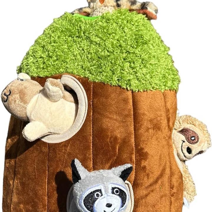 Wooded Animals in Tree Dog Toy for wholesale by Glow Pups