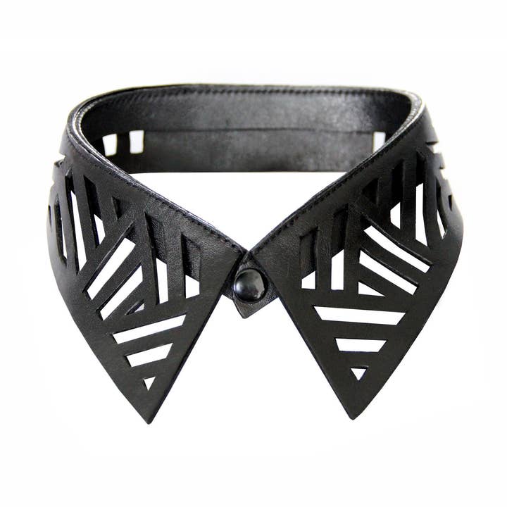 Colar de couro gráfico - Sevsevad por atacado de SEV SEVAD