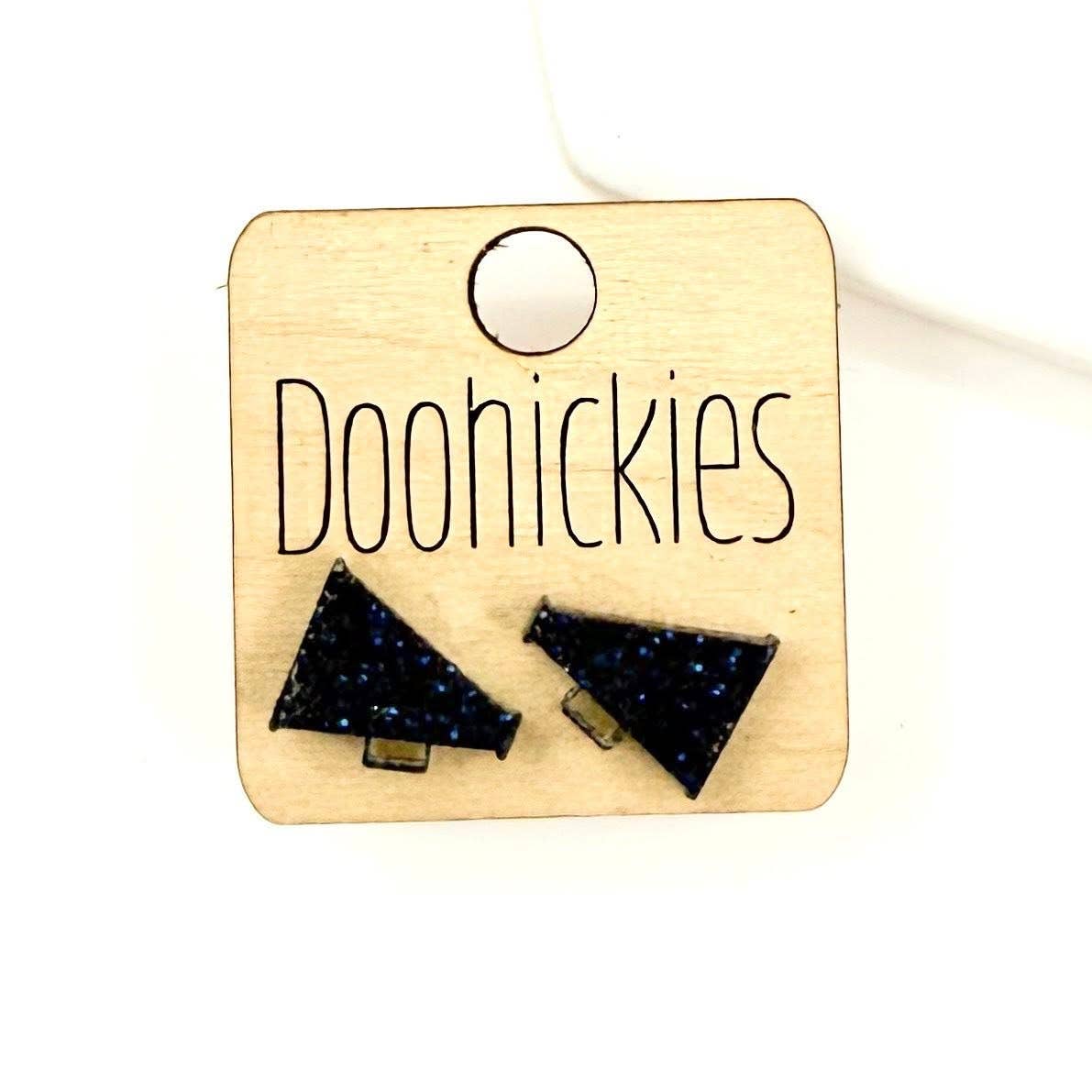 Doohickies - Wholesale Stud/Post Earrings - 15mm School Spirit Megaphone Studs - Custom Spirit Earrings9