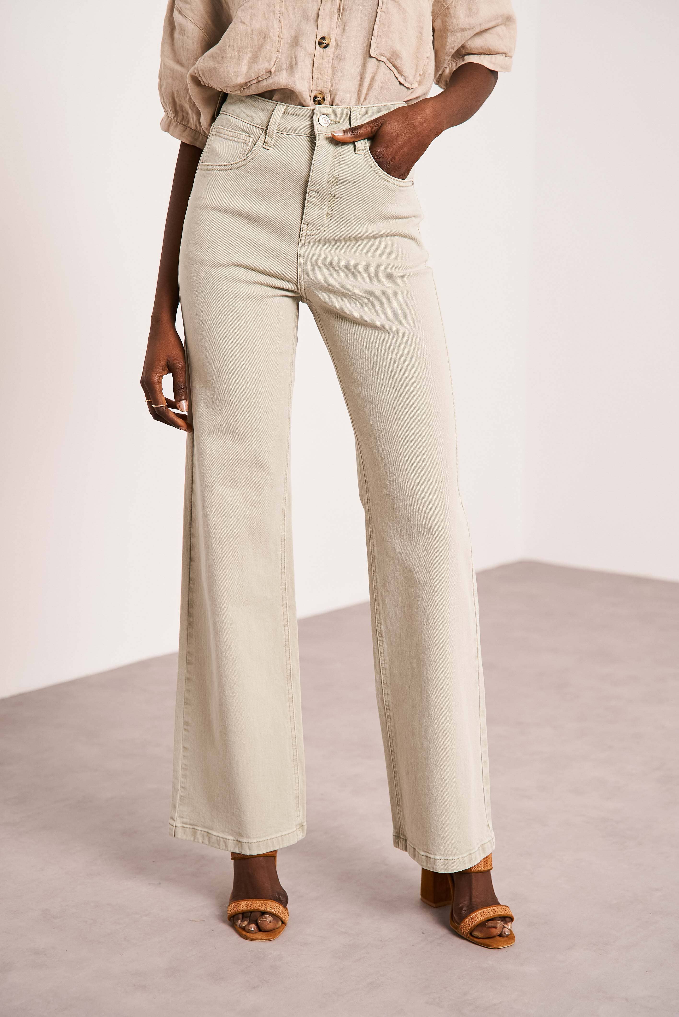 Oraije Paris - Vendita all'ingrosso Jeans - Donna - Jeans Barbara a gamba larga43