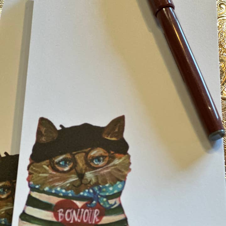 Carpe Diem Papers - Wholesale Notepad - Bonjour Chat Le Petit Notepad