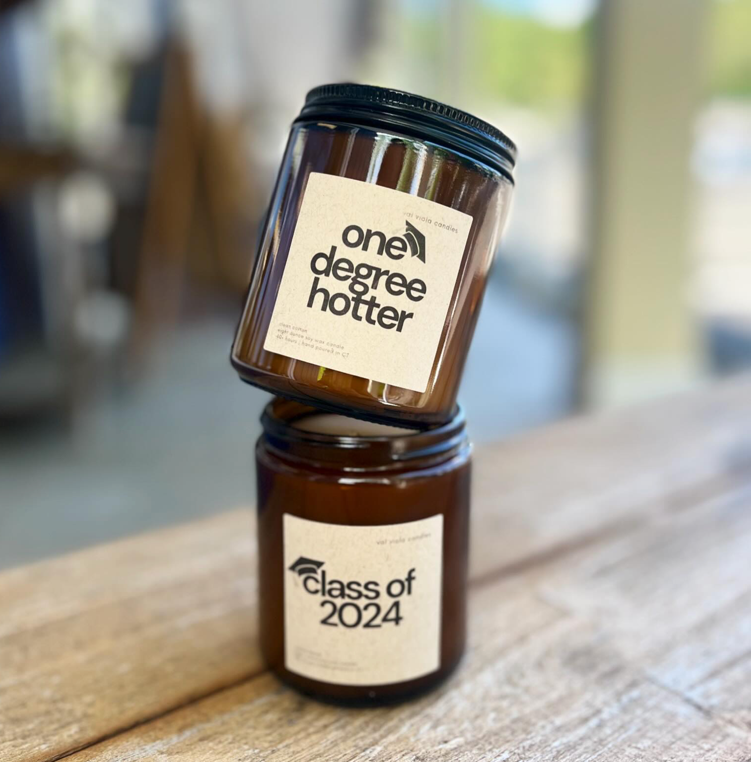 Val Viola Candles - Wholesale Jar/Filled Candle - Custom Candles |  Amber Jar Soy Wax Candles9