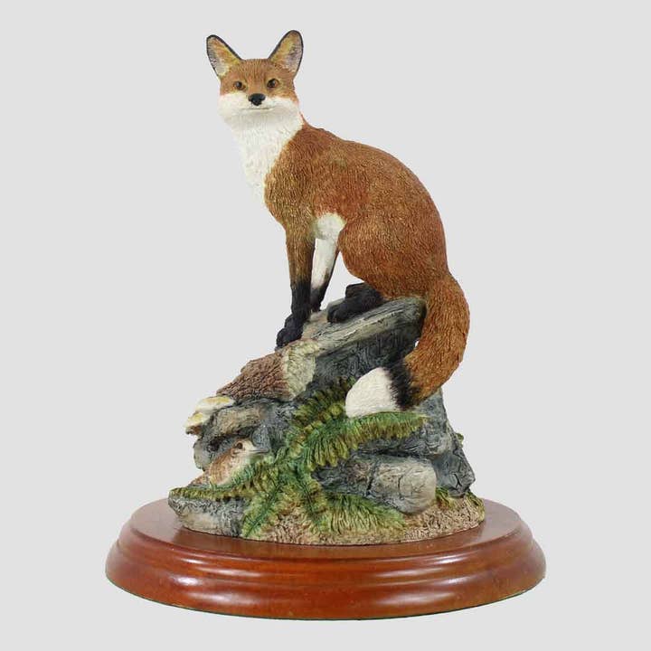 Fox On Rocks Border Fine Arts for wholesale by Grays 1922