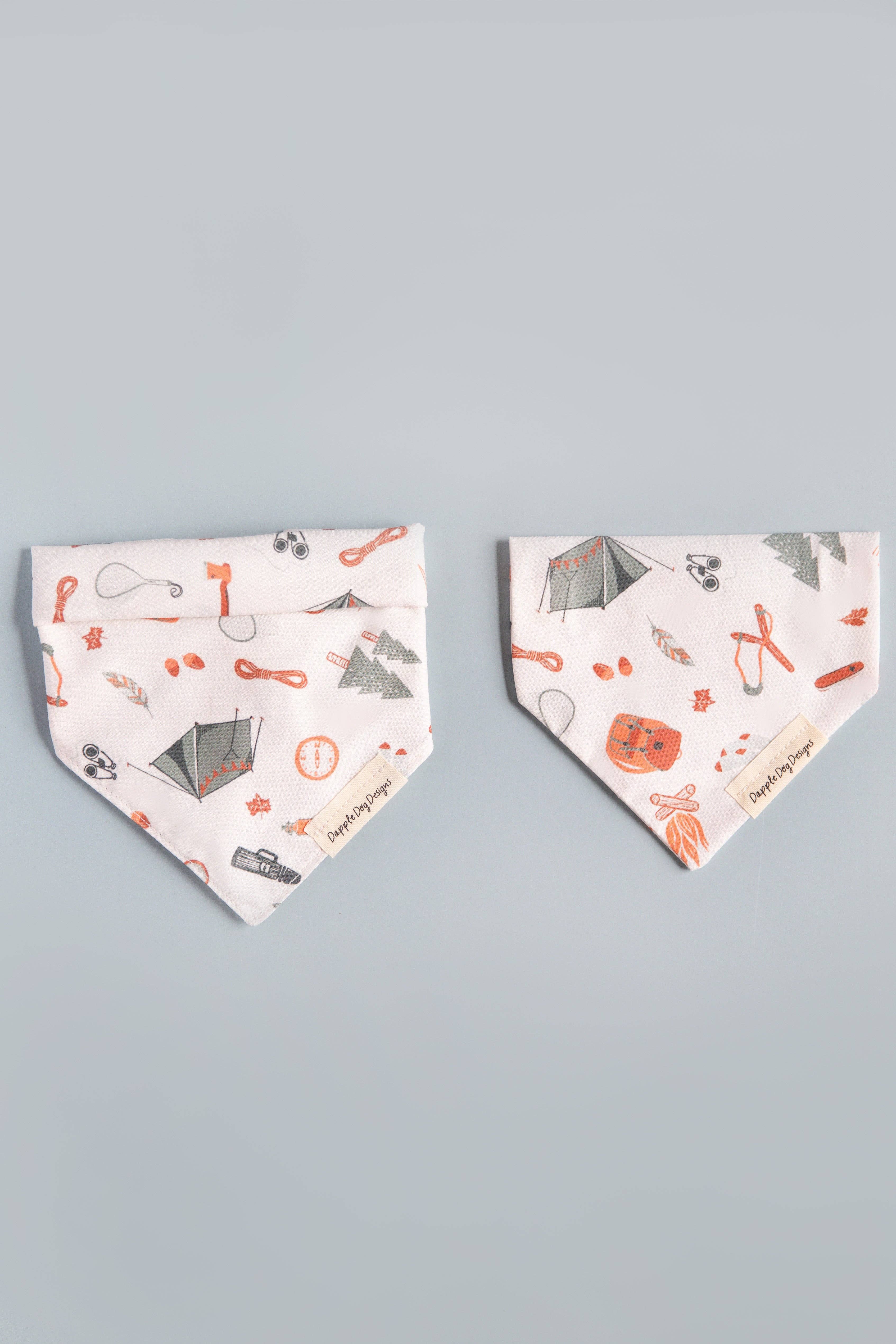 Dapple Dog Designs - Venta al por mayor Bandana - Perros - Pañuelo para perro Camping Trip - Pañuelo diario para perro1