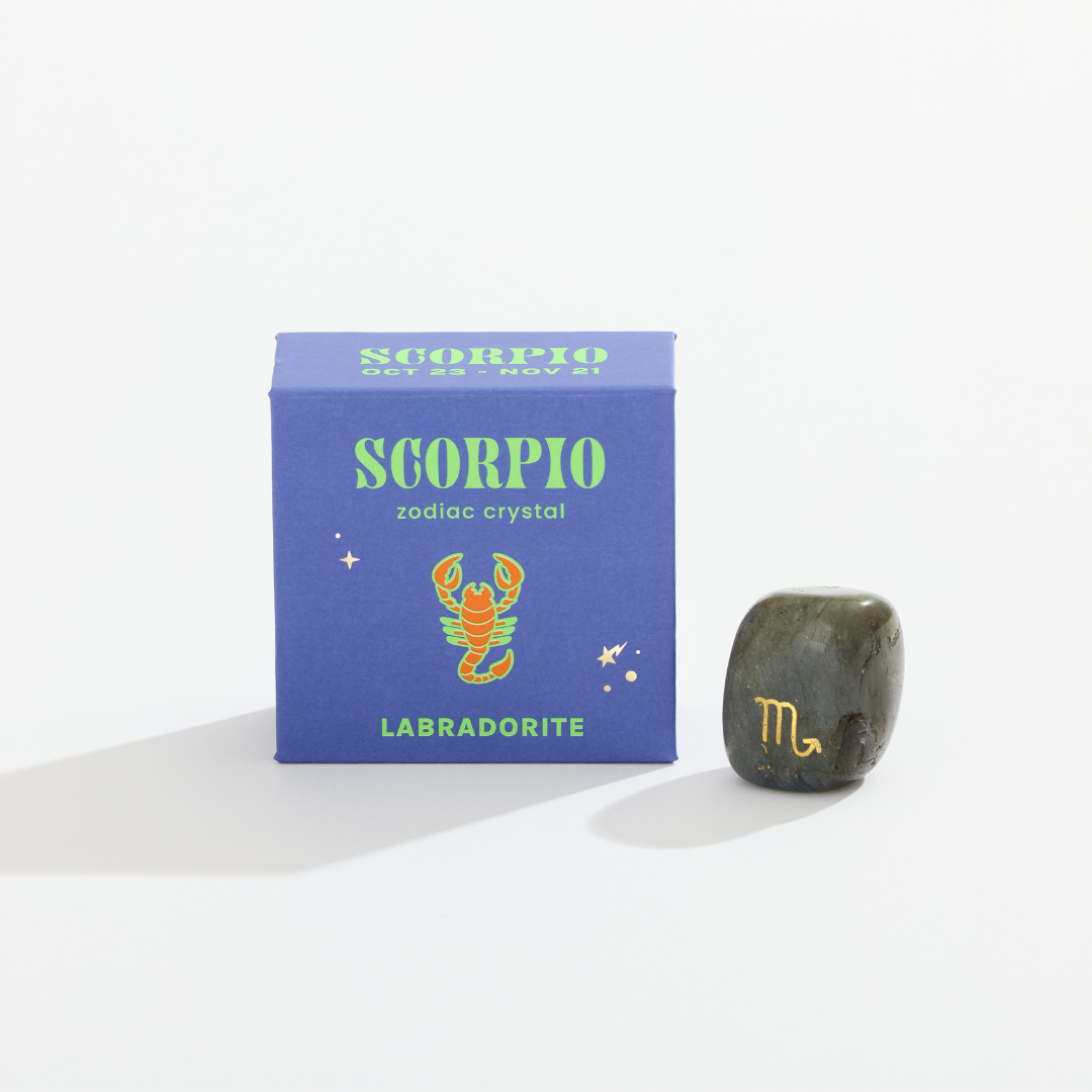 GeoCentral - Wholesale Spiritual Stone/Crystal - Scorpio Boxed Zodiac Crystal - Labradorite3