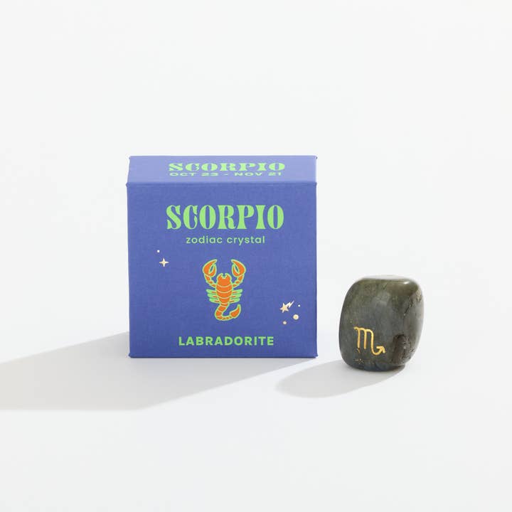 GeoCentral - Wholesale Spiritual Stone/Crystal - Scorpio Boxed Zodiac Crystal - Labradorite3