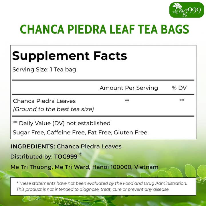 Naomi's Happy Place Shop - Wholesale Health/Detox Tea - Dried Chanca Piedra Leaves, Chanca Piedra Tea “Stone Breaker” Tea Bags1