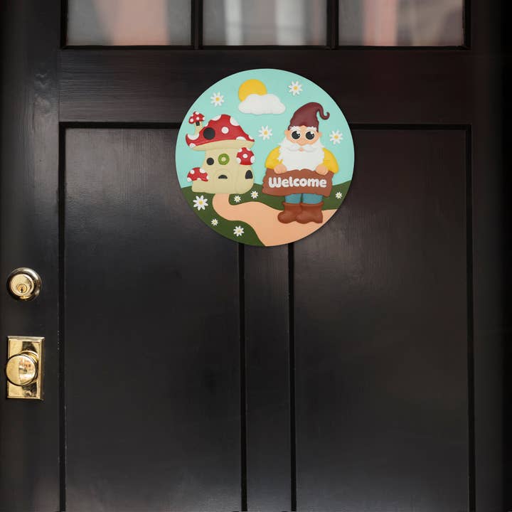 Happy Cow Lawn Decor - Wholesale Stepping Stone - “Welcome Gnome” Garden Stepping Stone1