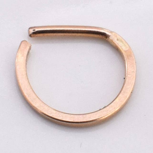 14 K guld fyldt tynd Square Septum Ring for engroshandel hos Renegade Silver