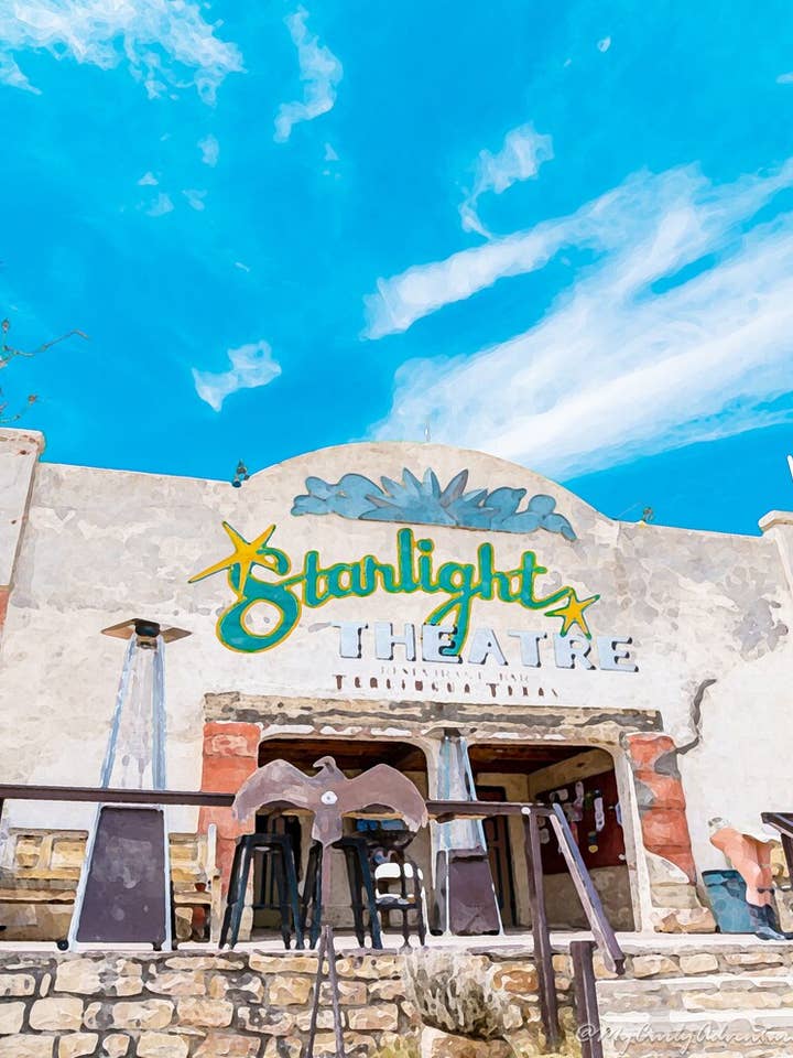 Watercolor Digital Prints - Starlight Theater for wholesale by My Curly Adventures