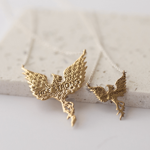 Jewelry Evolution - Wholesale Pendant/Charm Necklace - Phoenix "Rise Strong" Necklace3