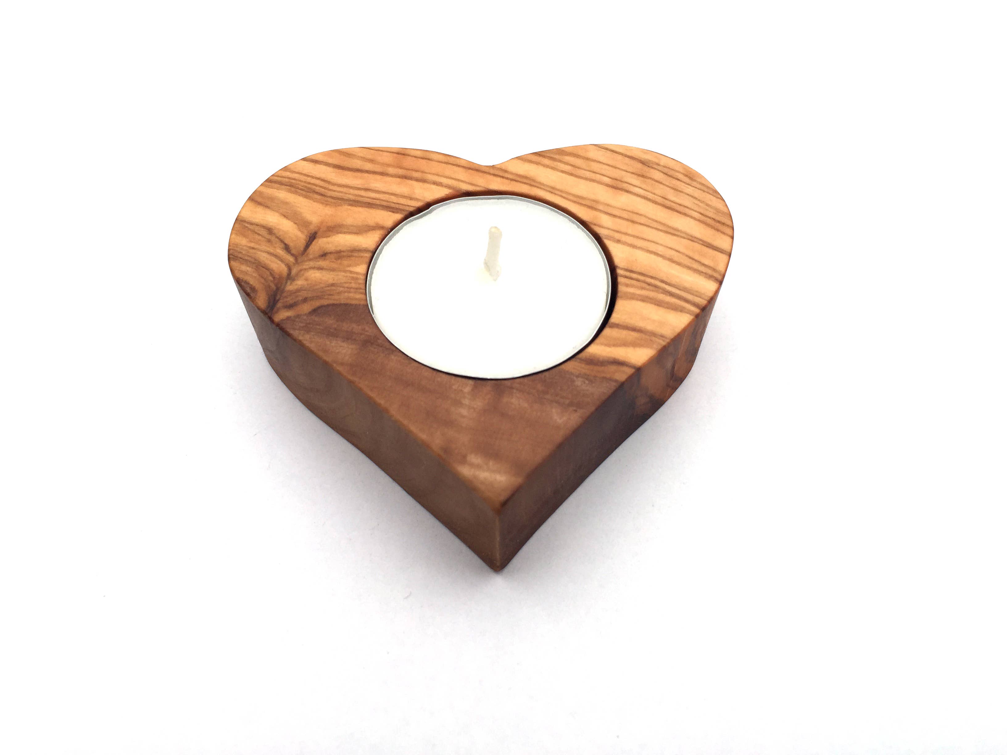 medina mood – wholesale Avsmalnande ljus – värmeljushållare hjärta ljusstake handgjorda olivträ