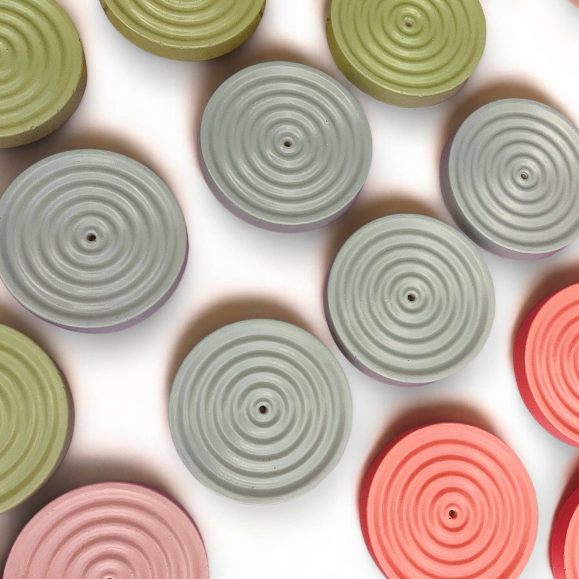 Fire and Moth Co - Wholesale Incense Holder - Colorful Concrete Round Mini Incense Holder Gift Home Decor7