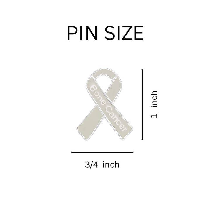 The Awareness Company - Wholesale Lapel Pin/Button - Bone Cancer Awareness Ribbon Pins