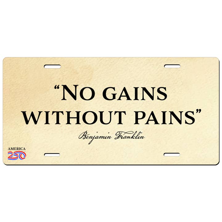 Plaque d'immatriculation "Pas de Gains" pour la vente par Nelson Gifts Wholesale